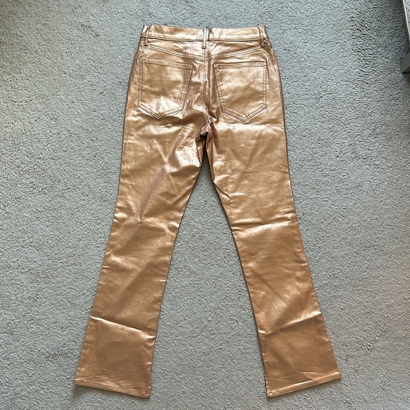 NWT. Express metallic rose gold skyscraper pants. - Picture 7 of 7